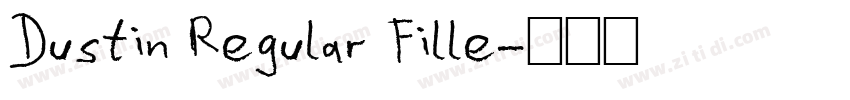 Dustin Regular Fille字体转换